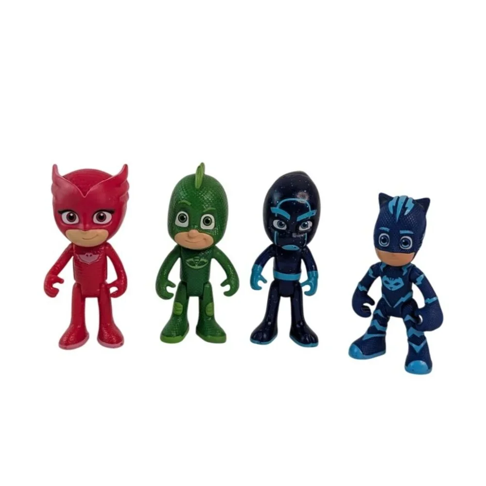 PJ Masks Green Gekko Mobile Vehicle w/Figures Catboy Owlette Gekko & Night Ninja